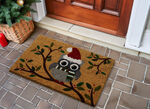 Kokos-Fußmatte mit Eulen-Motiv 