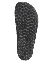 GINO GALANTE, klassische Herren-Pantoletten, Weite H, aus Leder SCHWARZ