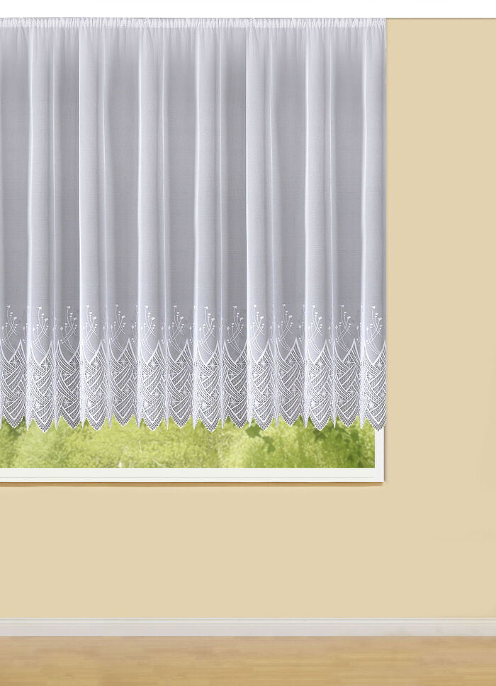 Store Grafik mit Universalschienenband WEISS