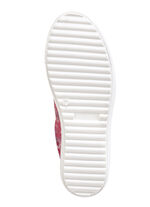 ELENA EDEN Schn&uuml;rschuh aus effektvoll bedrucktem Nubukleder ROT