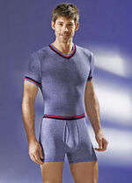 Zweierpack Schlupfjacken, kurzarm aus Feinripp, Thermow&auml;sche 