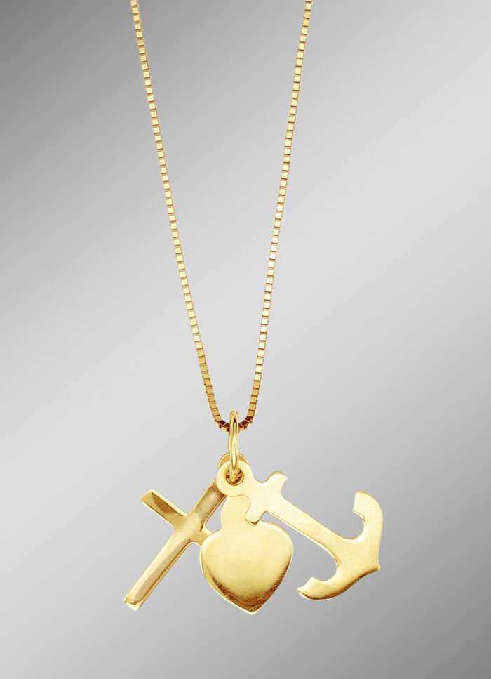 Anhänger "Glaube, Liebe und Hoffnung“ mit Veneziakette 