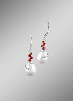 Ohrringe mit Muschelkernperlentropfen 