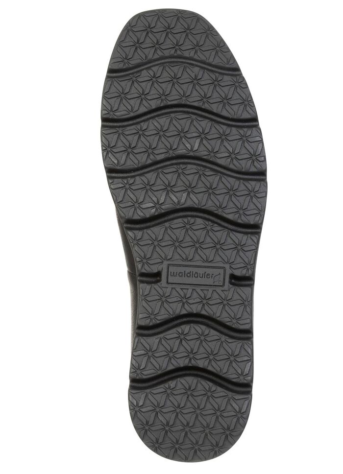 Waldl&auml;ufer, bequeme Damen-Slipper, Weite H, mit herausnehmbarem Fu&szlig;bett SCHWARZ