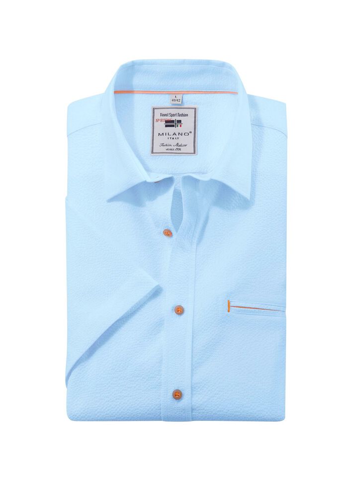 Seersucker Hemd von "Milano Italy" in 3 Farben 