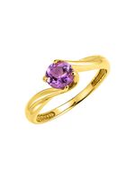 Erstklassiger Damenring mit echtem Amethyst 