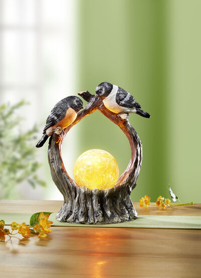 Beleuchtete Dekoration mit Vögel 
