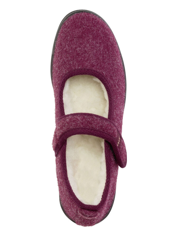 Spangenschuh aus weichem Filz BORDEAUX