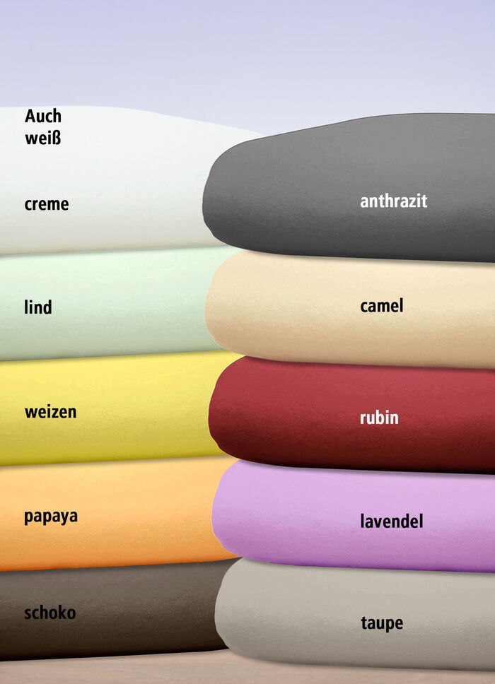 Luxuszwirn-Jersey-Spannbetttuch mit Elasthan ANTHRAZIT