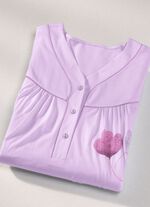 Zweierpack Nachthemden, 3/4 -langen &Auml;rmeln mit Knopfleiste 