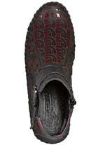 Gemini, sommerliche Damen-Boots, Weite G, mit herausnehmbarem Fu&szlig;bett SCHWARZ-RUBINROT