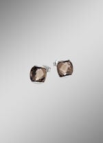 Edle Ohrstecker mit Rauchquarz 