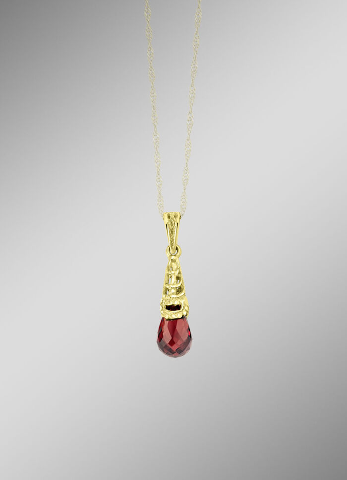 Filigrane Anh&auml;nger mit echt Granat 