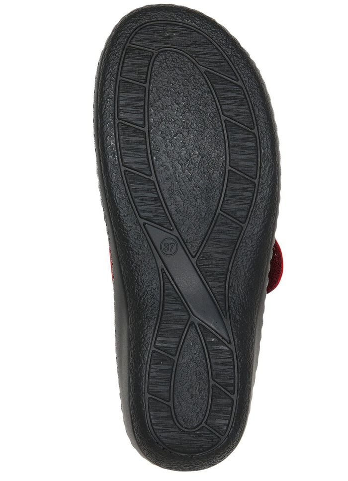 ELENA EDEN, klassische Damen-Pantoletten, Weite H, mit herausnehmbaren Fu&szlig;bett 