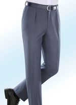 Melierte Hose in 4 Farben mit Bundfalten 