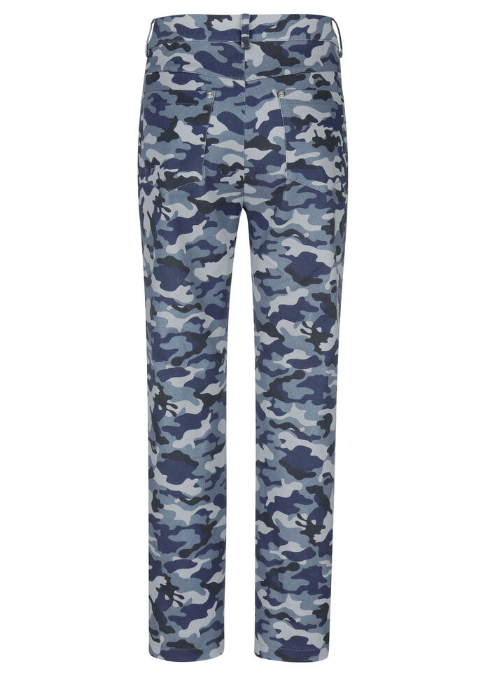 Hose mit Camouflage-Dessinierung 