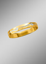 Teils satinierter Trauring 