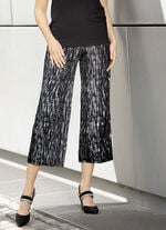 Culotte mit edlem Glanzdruck SCHWARZ-SILBER