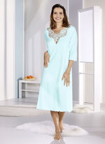 Nachthemd, wadenlang mit 3/4-langen Ärmeln GLETSCHER