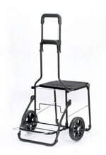 Andersen Einkaufsroller mit Sitzm&ouml;glichkeit GRAU