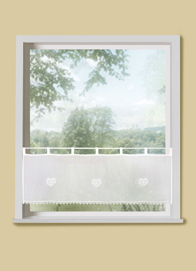 Kurzstore mit Häkelborten-Abschluss 