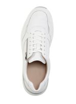 GINO GALANTE, klassische Herren-Sneaker, mit Rei&szlig;verschluss WEISS