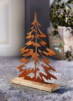 Baum Anton aus gerostetem Stahlblech 