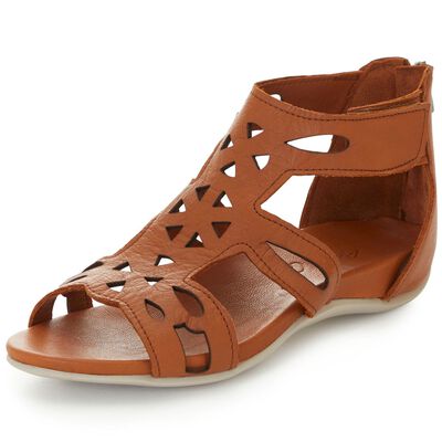 Andrea Conti, modische Damen-Sandalen, aus Leder 