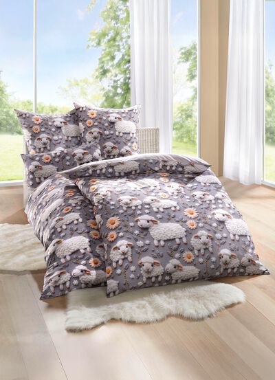 Bettw&auml;sche-Garnitur in  Microfaser-Qualit&auml;t 