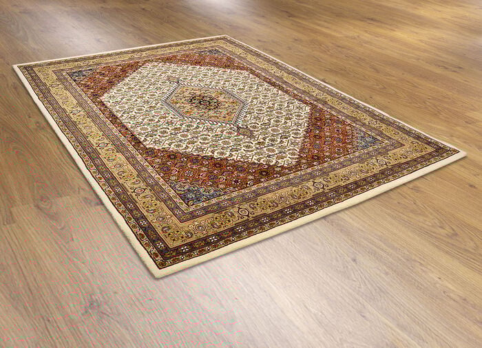 Handgetuftete Brücken und Teppiche aus 100% Schurwolle BEIGE