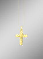 Klassischer Kreuz-Anhänger mit Struktur 