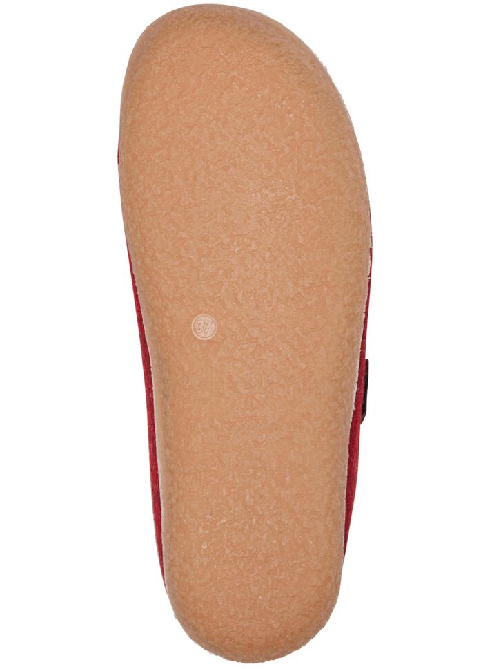 Laurina Wollfilz-Pantoffel mit Velours-Besatz 