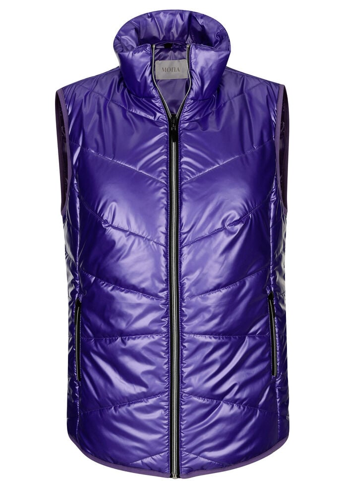 Weste in Metallic-Optik 