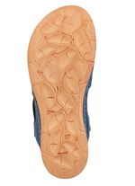 Gemini Sandale aus schattiertem Nappaleder mit Pr&auml;gung BLAU