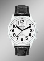 Funk-Herrenuhr mit sprechender Zeitansage 