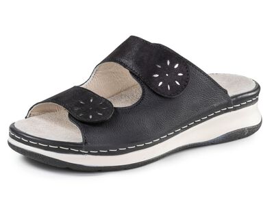 ELENA EDEN, bequeme Damen-Pantoletten, Weite H, mit herausnehmbarem Fu&szlig;bett 