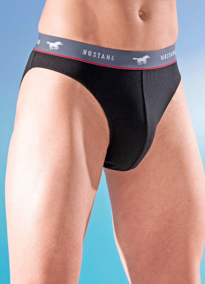 Mustang Dreierpack Slips, uni 