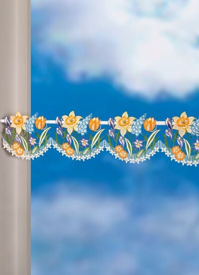 Stangendeko aus Plauener Spitze 