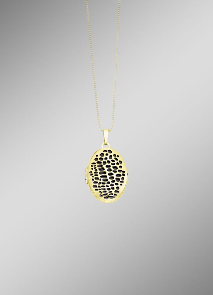 Medaillon mit Leopardenmuster 