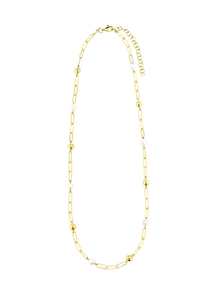Halskette aus Gold mit Süßwasser-Zuchtperlen 