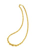 Klassische Kordelketten-Garnitur aus Gold 