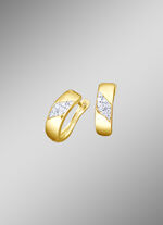 Klappcreolen mit synth. Zirkonia 