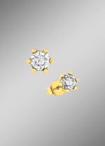 Massive Brillant-Ohrstecker 