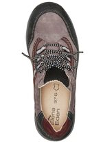 ELENA EDEN Schn&uuml;rschuh aus teilweise gepr&auml;gtem Nubukleder 