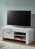 TV-Longboard mit Griffen in Aluminium-Optik WEISS