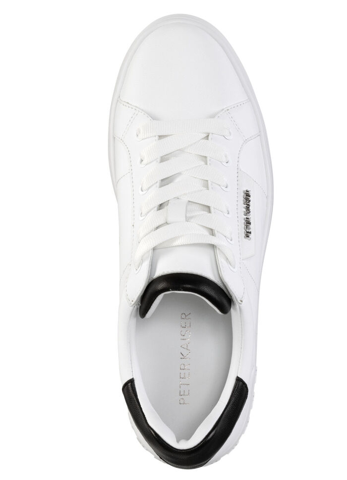 Peter Kaiser Schnür-Sneaker aus Nappaleder WEISS