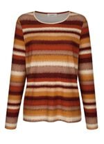 Shirt mit modischem Ringeldessin 