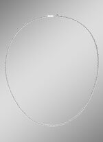 Diamantierte Ankerkette in edlem Silber 