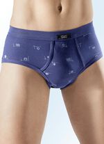 Mehrfachpack Slips mit Eingriff, allover dessiniert 