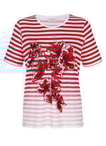 Shirt mit platziertem Druckmotiv 